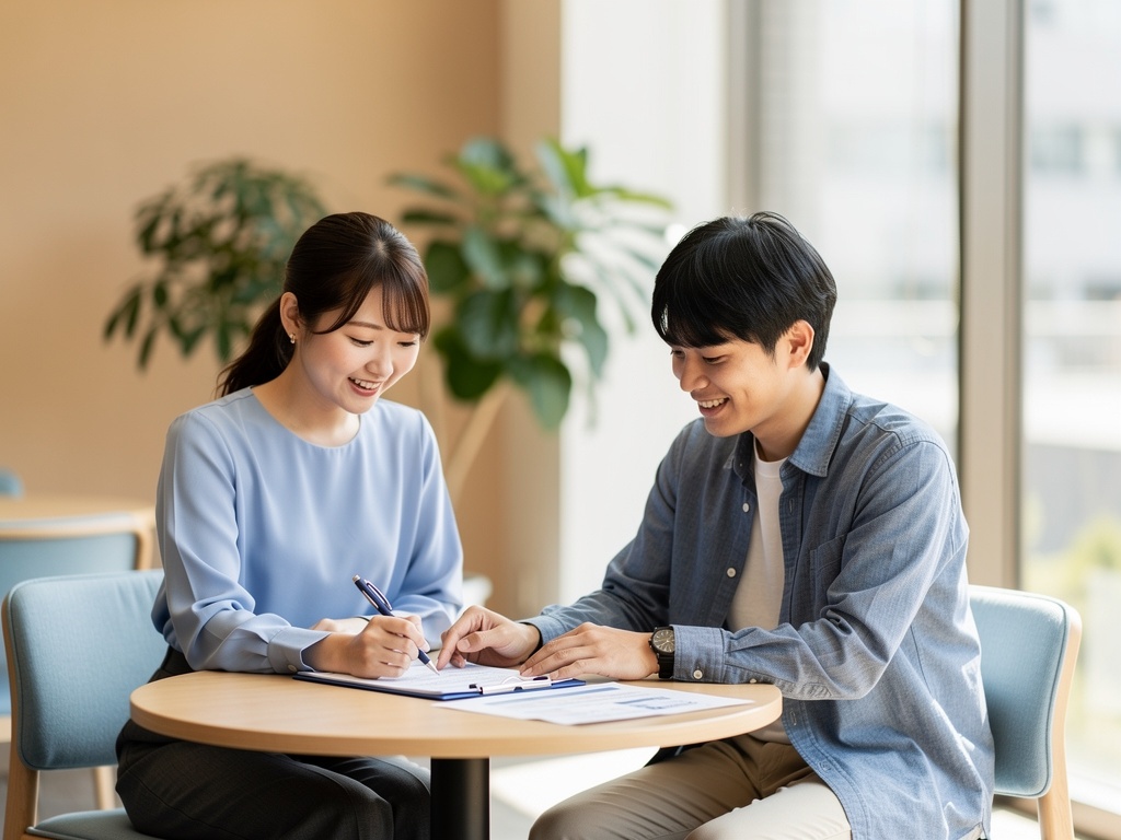 E-STAFFのスタッフが笑顔でサポートするイメージ